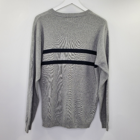 Chaps Ralph Lauren Vintage Dad Sweater Gray Cozy - Picture 4 of 6